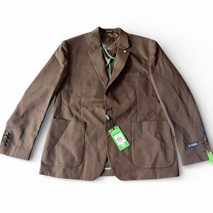 NWT Tom Baine Performance Collection lightweight sport jacket brown size 3XL/48